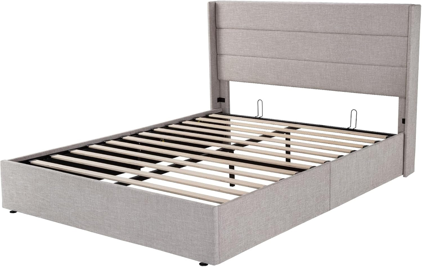 Elegant Lift-Up Storage Bed